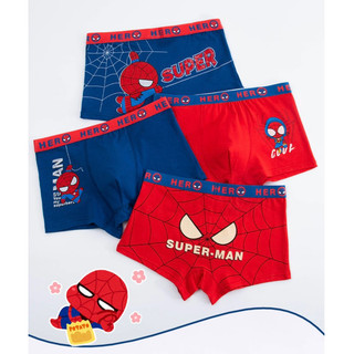  10-40kg  Set 4 quần  chip cho bé trai siêu nhân người nhện spiderman quần sịp đùi bé trai cotton QCCC quần áo bé trai 