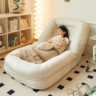 Ghế sofa cũi chó màu đỏ/Có thể gập lại Tatami/Ghế lưng lười/Giường đơn/Giường đôi/Phòng ngủ ban công Phòng khách