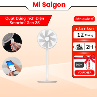 Quạt đứng tích điện xiaomi smartmi gen 2s - bản quốc tế - bh 12 tháng