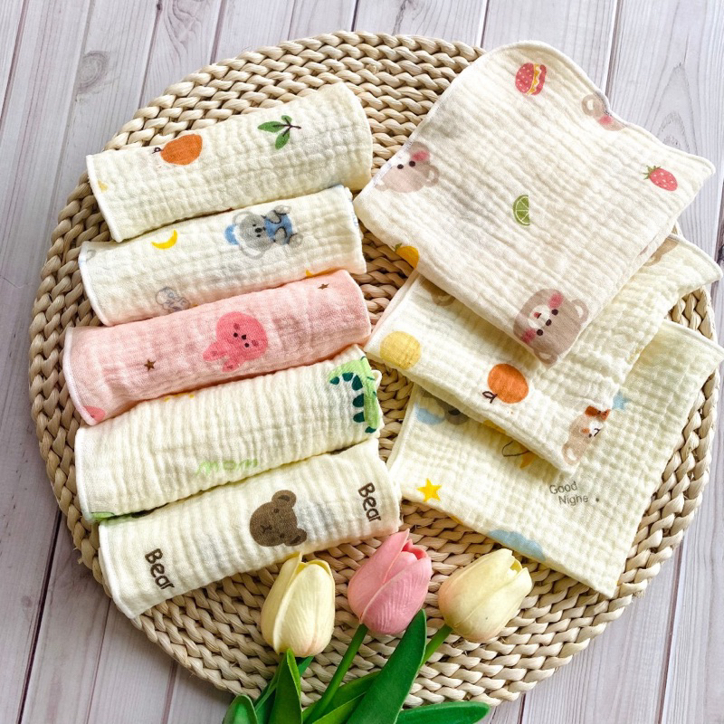 Set 10 khăn sữa bambo sợi tre cao cấp