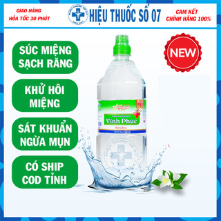 Nước súc miệng, Nước muối sinh lý Vĩnh Phúc Smile chai 500ml - 1000ml [Giao hỏa tốc HCM]