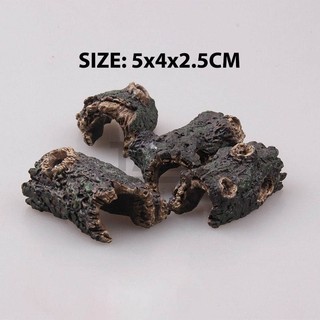 Khúc gỗ mục 5x3x2 trang trí hồ cá, bể cá, chậu cây, tiểu cảnh terrarium - hàng loại 1