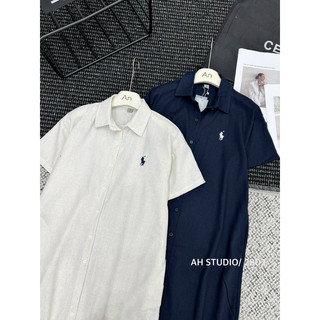Đầm sơ mi linen suông (ảnh thật/ có sẵn)