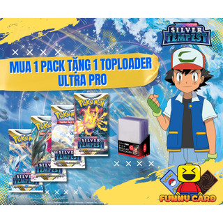 Thẻ bài Pokemon chính hãng Silver Tempest - 1 túi 10 thẻ