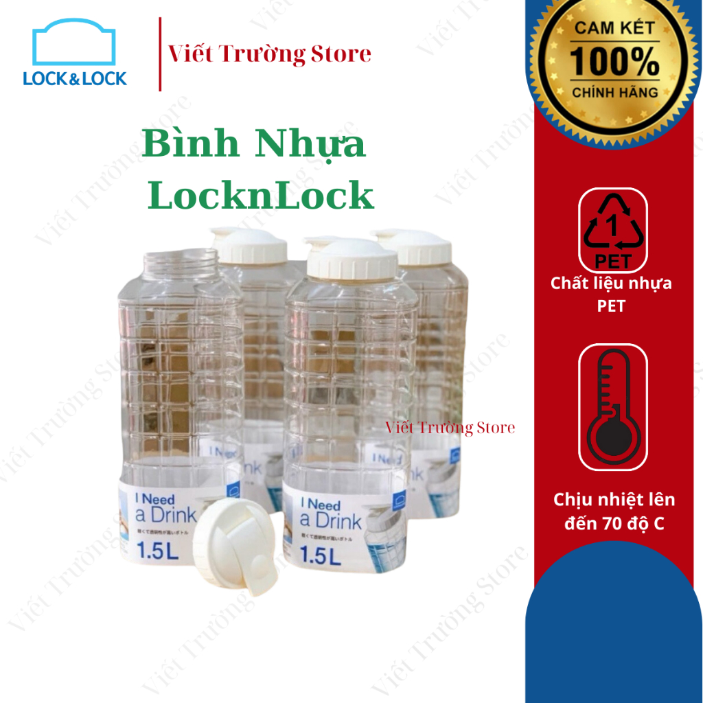 BÌNH ĐỰNG NƯỚC LOCK&LOCK NHỰA CAO CẤP