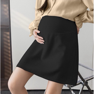 Chân Váy Bầu A Dáng ngắn thời trang Có lót quần | Chất Umi Nhật Co Giãn đanh mịn Không bai xù - Size S/M/L/XL/XXL