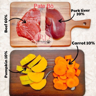 Pate tươi cho chó mèo vị bò