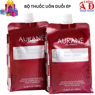 Kem duỗi ép -uốn tóc aurane đỏ dạng túi 1000ml