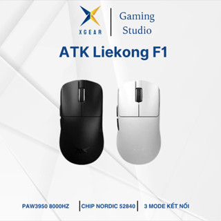 Chuột gaming ATK F1 | PAW3950 - Chip Nordic 52840 hỗ trợ 8K - Tặng kèm DONGLE 8K