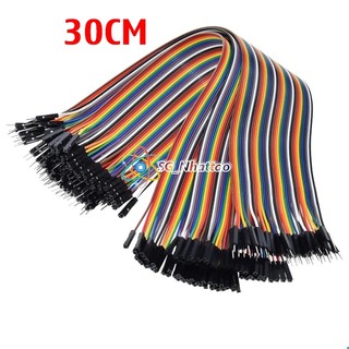 Bộ Sợi Dây Nối 40P 7 Màu Dài 30Cm 3 Loại Đầu: Cái - Cái, Đực - Cái, Đực - Đực tùy chọn