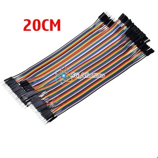 Bộ sợi dây nối 40p 7 màu dài 20cm cắm breadboard loại cái - cái, đực - cái, đực - đực tùy chọn