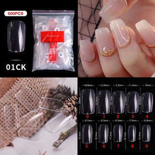 Móng úp lẻ size form thang ngắn trong suốt làm nail giá rẻ