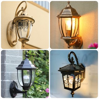 Đèn gắn tường, đèn cột treo vách tường trang trí ngoài trời SV 270 MIKO 0106, 031 + Kèm bóng Rạng Đông