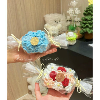 Bó hoa kẹo len handmade mini
