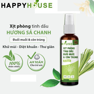 Xịt phòng tinh dầu Sả Chanh  đuổi Kiến Ba Khoang 50-100ml - Đuổi côn trùng, khử mùi, thơm phòng.