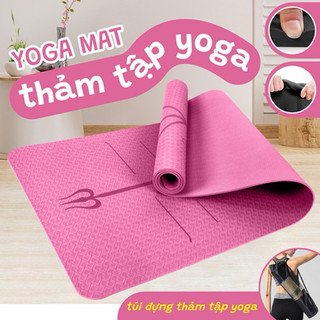 Thảm Tập Yoga, Thảm Tập Gym Pvc 4mm/6mm gọn nhẹ- Quyensport