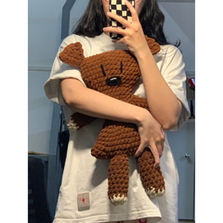 Gấu Teddy Mr Bean bằng len big size