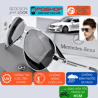 Kính Mát Nam chống chói nắng cao cấp Mắt Kính Râm Mercedes Benz tròng kính phân cực chống UV400 M3