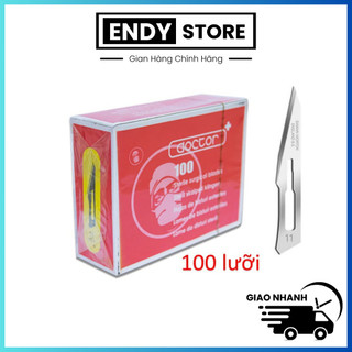 Dao mổ y tế doctor số 11, dao lấy mụn hộp 100 lưỡi dao