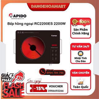 Bếp hồng ngoại rapido rc2200es