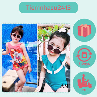 Bikini, đồ bơi, áo tắm cho bé gái, tay cánh tiên, màu sắc hot trend (08-20kg) - TIỆM NHÀ SU
