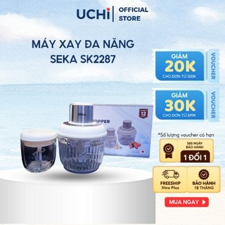 MÁY XAY THỊT ĐA NĂNG SEKA 2L SK 2287, 500W, INOX 304, thủy tinh, sang trọng, nhỏ gọn, bảo hành 1 năm