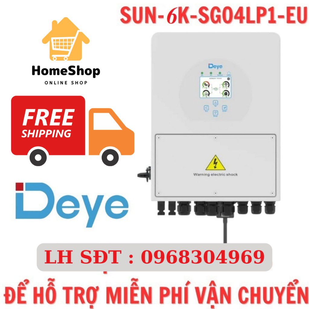 Biến tần Hybrid Deye 6KW SUN-6K-SG04LP1-EU