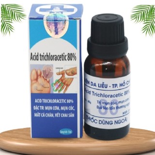 Loại bỏ mụn cóc, mụn cơm, mắt cá chân, mụn thịt, nốt chai sần Viện Da Liễu - Acid Trichloracetic 80%