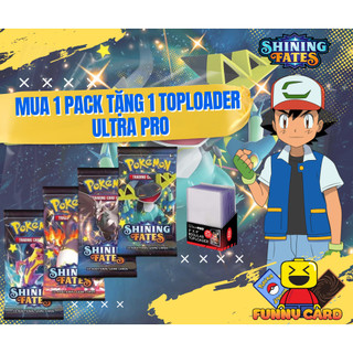 Thẻ bài Pokemon Shinning Fates Chính hãng - 1 túi 10 thẻ