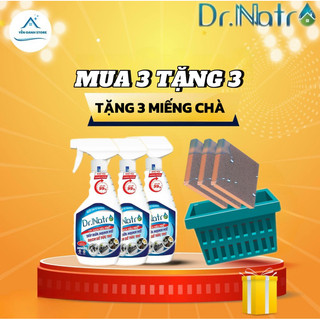 COMBO 3 CHAI TẨY ĐA NĂNG SIÊU SẠCH DR NATRO KHÔNG MÙI KHÔNG HẠI DA TAY- ĐÁNH BAY MỌI VẾT BẨN CỨNG ĐẦU(Mua 3 tặng 7)