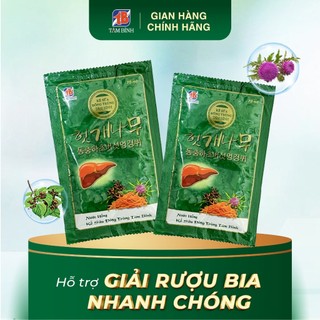 Combo 2 gói nước Giải Rượu Kế sữa Đông trùng Tâm Bình - Giảm nhanh các triệu chứng do Rượu Bia, thải độc gan hiệu quả