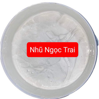 (Hộp 1kg) Sơn Nhũ Ngọc Trai Hệ Nước Bóng Ngoại Thất Đậm Đặc và Ánh Kim