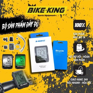 Đồng Hồ Đo Tốc Độ & Khoảng Cách Xe Đạp Không Dây IB - Chống Nước IPX6, Có Đèn LED Xanh Ban Đêm DH-01