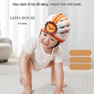 Nón mũ bảo hiểm cho bé tập bò tập đi ngồi xe máy từ 6-36 tháng hình bọ gấu sư tử HCADGUARD Vietnam