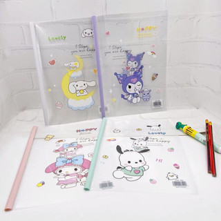  Bìa kẹp giấy A4 kẹp tài liệu hình Sanrio dễ thương 