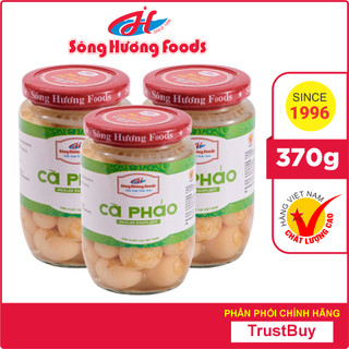 3 Hũ Cà Pháo Muối Ngâm Chua Ngọt Sông Hương Hũ 370g - Ăn kèm cơm , bún , phở , mì tôm , ăn vặt , thịt nướng