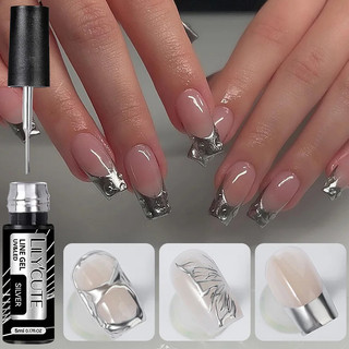 LILYCUTE Cọ Nét Gel 5ml Nét Gel Vẽ Móng Fol Chính Hãng Siêu Mảnh