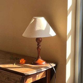 Đèn Bàn Retro Phong Cách Thời Trung Cổ, Màu Gỗ, Cảm Giác  Lãng Mạn Kiểu Pháp, Đèn Xung Quanh Phòng Ngủ, Đèn