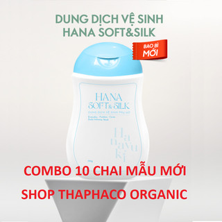 Combo 10 chai Dung Dịch Vệ Sinh Phụ Nữ Hanayuki Mẫu Mới Chống Hàng Giả - Hana Soft Silk