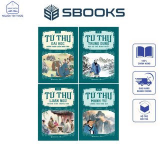 Sách - combo 4 cuốn tứ thư: đại học + luận ngữ + trung dung + mạnh tử - sbooks