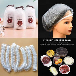 Combo 100 mũ trùm tóc , hấp ủ tóc mỏng dành cho đầu bé nhỏ