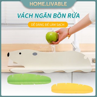 Tấm Silicon Chắn Chống Bắn Nước Và Dầu Mỡ Dành Cho Bồn Rửa Chén Nhà Bếp bàn bếp ngăn bắn nước dầu mỡ