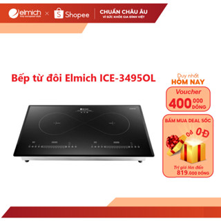 [Mã ELBSJBP03 giảm 12% đơn 500K] Bếp điện từ đôi Elmich ICE-3495OL/3496