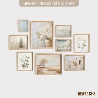 Tranh canvas decor phong cách vintage NEW1213-3, tặng kèm đinh treo