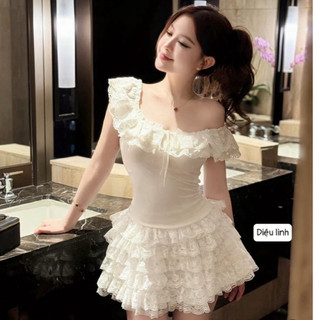 Set váy tiểu thư chuẩn phom ảnh chính chủ chụp mẫu a1