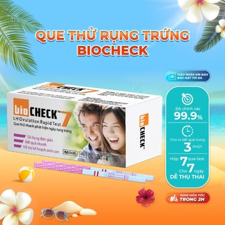 Que thử rụng trứng Biocheck Test hộp 7 que