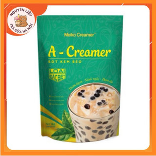 Bột Kem Béo A CREAMER 1Kg/ gói giúp tăng độ sánh mịn, tạo độ béo ngậy trà sữa, đồ uống cao cấp