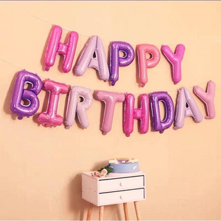 (Bóng Chữ HPBD - phao chữ Happy Birthday Trang Trí Sinh Nhật cho bé và người lớn siêu xinh