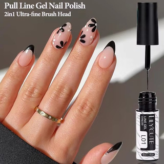 LILYCUTE Cọ Nét Gel 5ml Nét Gel Vẽ Móng Fol Chính Hãng Siêu Mảnh Sơn Móng Tay