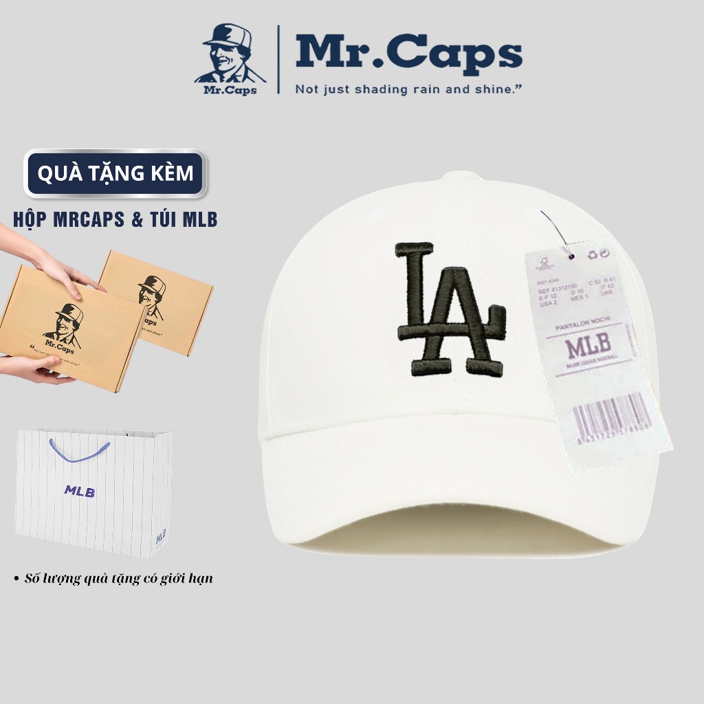 Nón lưỡi trai LA Full Box [Hộp + Túi] chính hãng - Mũ MLB thời trang phong cách thể thao form unisex Mrcaps MLB01 | BigBuy360 - bigbuy360.vn